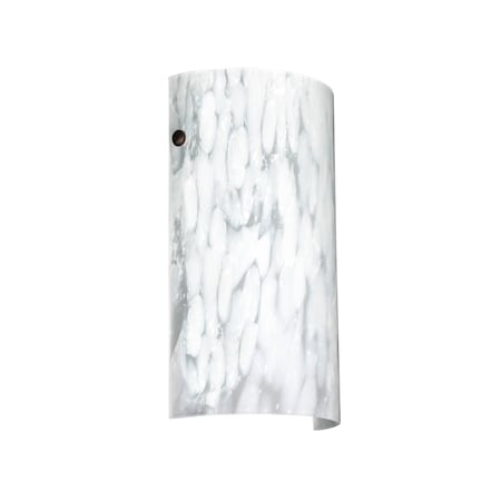 Besa Lighting Tamburo 7 Wall Sconce, Carrera, Bronze Cap Finish, 1x8W LED 704219-LED-BR